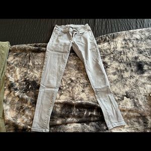 American Eagle Outfitters Grey Super Low rise Jeggings